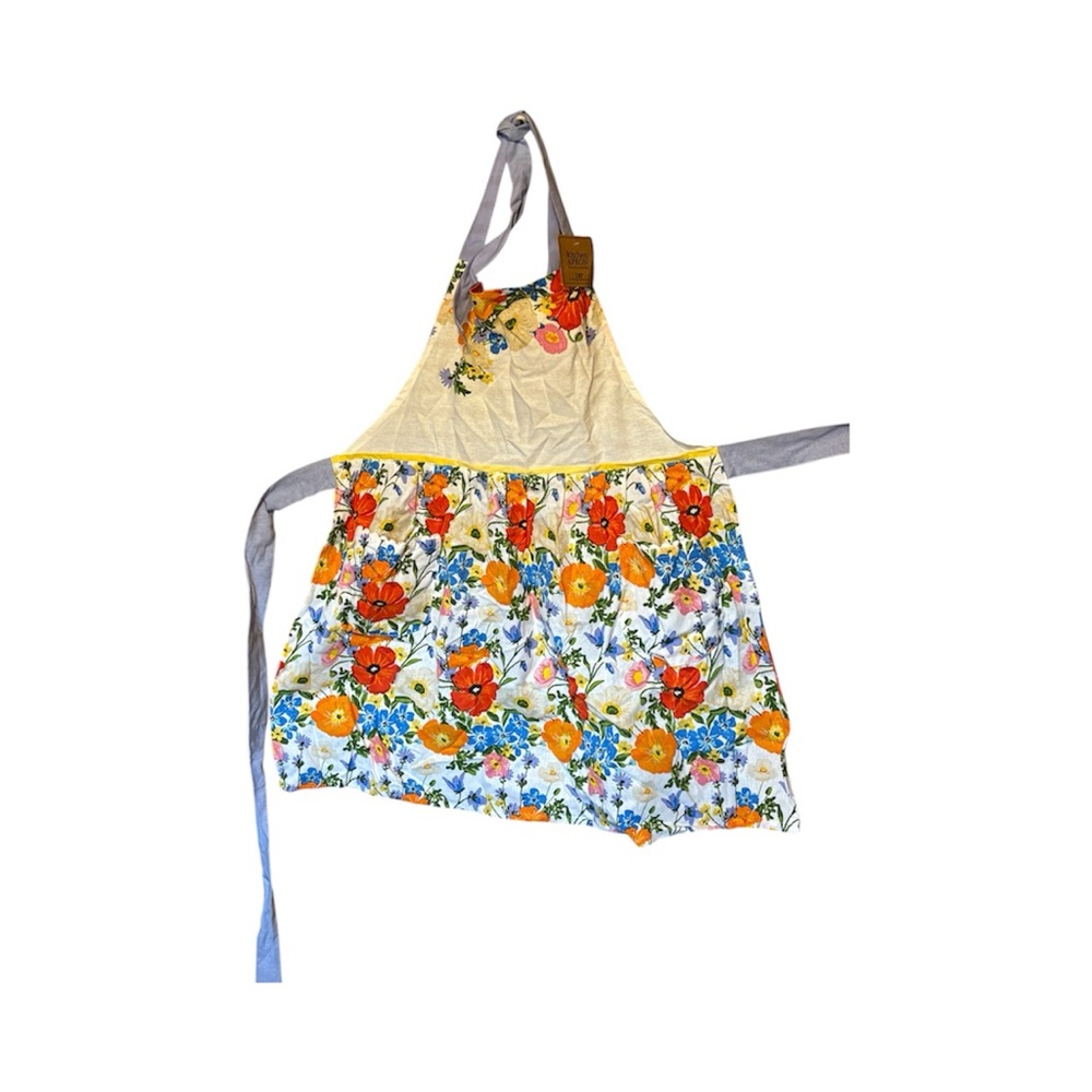 Floral Apron with Straps